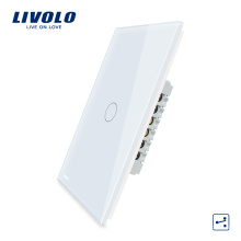 Écran tactile en verre électrique standard américain de la maison intelligente de Livolo avec interrupteur